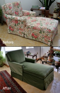 Chaise slipcover