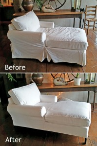 Chaise lounge slipcover