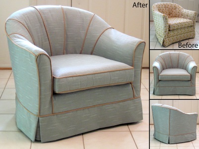 barrel back chair slipcover