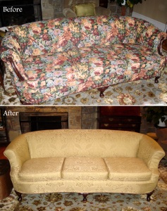 Award-winning slipcovered sofa