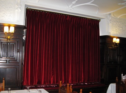 Velvet curtains