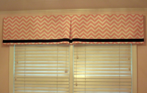 Inverted box pleat valance