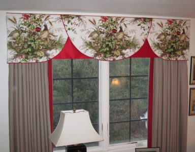 Valance and drapes